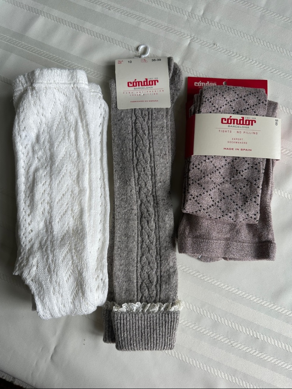 Condor Bundle of 3: Kids Knee-High Socks and Tights